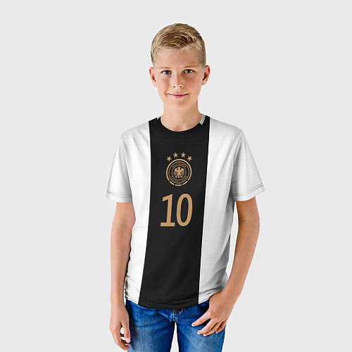 Детская футболка Гнабри Сборная Германии ЧМ 2022 / 3D-принт – фото 3