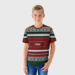 Футболка детская FIRM как красный свитер из 90х, цвет: 3D-принт — фото 2