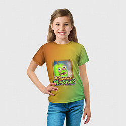 Футболка детская My Singing Monsters - Зерномех, цвет: 3D-принт — фото 2