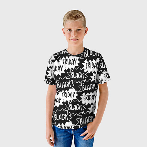 Детская футболка Black friday / 3D-принт – фото 3