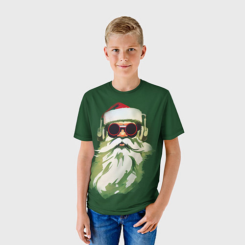 Детская футболка Добрый Санта / 3D-принт – фото 3