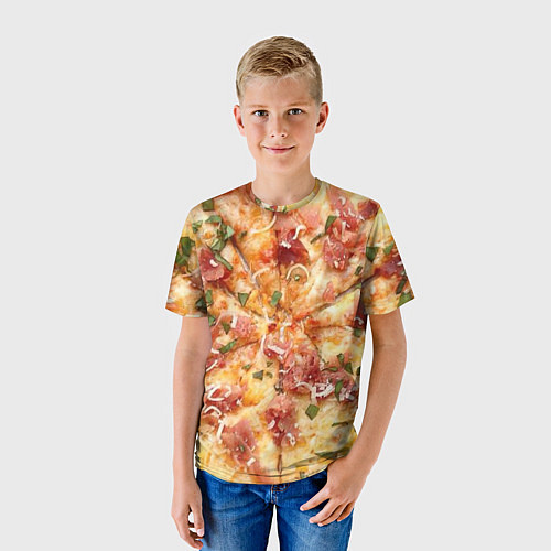 Детская футболка Вкусная пицца / 3D-принт – фото 3