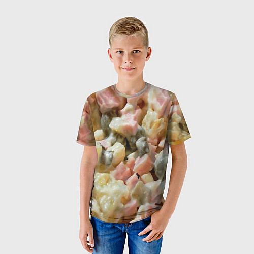 Детская футболка Салат оливье / 3D-принт – фото 3