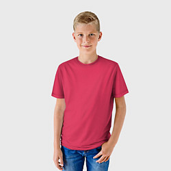 Футболка детская Viva magenta pantone textile cotton, цвет: 3D-принт — фото 2
