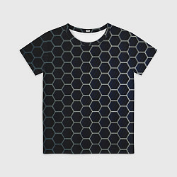 Футболка детская Шестиугольники, цвет: 3D-принт