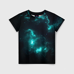 Футболка детская Сияющая галактика, цвет: 3D-принт