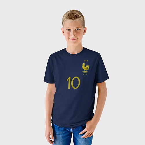 Детская футболка Мбаппе ЧМ 2022 сборная Франции / 3D-принт – фото 3