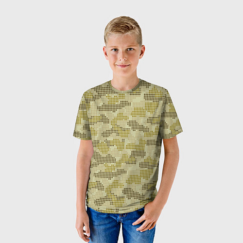 Детская футболка Милитари точка круглая / 3D-принт – фото 3