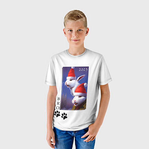 Детская футболка Зайки BRO / 3D-принт – фото 3