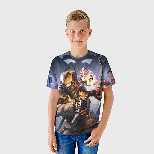 Детская футболка Destiny воин / 3D-принт – фото 3