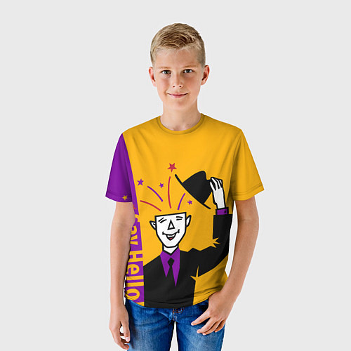 Детская футболка Скажи Привет / 3D-принт – фото 3