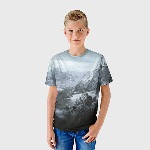 Детская футболка Природа Скайрима / 3D-принт – фото 3