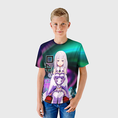 Детская футболка Re: Zero - Emilia / 3D-принт – фото 3