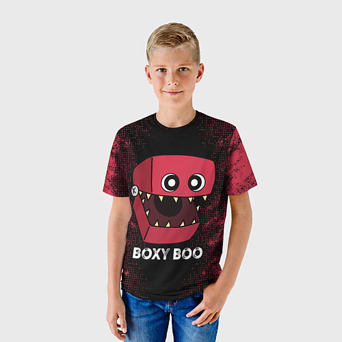 Детская футболка Бокси Бу - персонаж Поппи Плейтайм / 3D-принт – фото 3