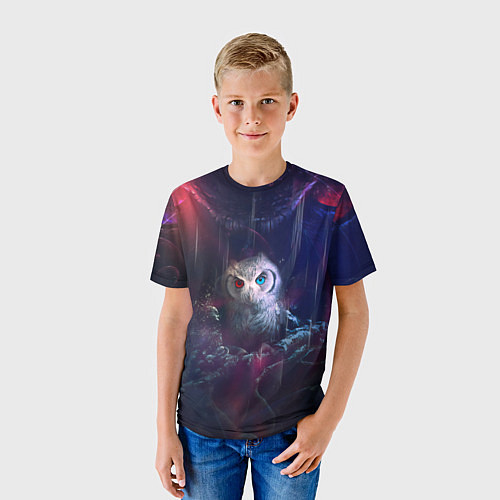Детская футболка Мистическая сова / 3D-принт – фото 3