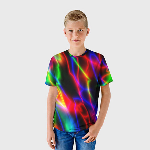 Детская футболка Цветной каламбур / 3D-принт – фото 3
