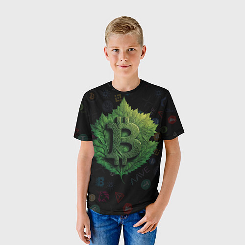 Детская футболка Экологичная крипта / 3D-принт – фото 3