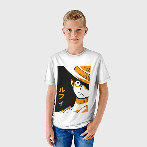 Детская футболка Мугивара Луффи / 3D-принт – фото 3