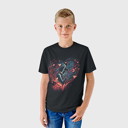 Детская футболка Возлюбленные навсегда / 3D-принт – фото 3