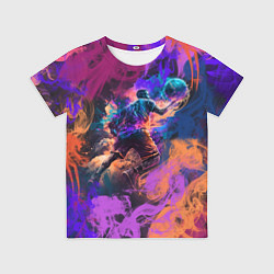 Футболка детская Яркий баскетболист, цвет: 3D-принт
