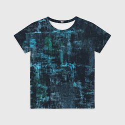 Футболка детская Голубой абстракт, цвет: 3D-принт