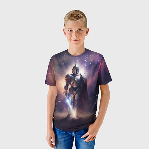 Детская футболка Космический рыцарь / 3D-принт – фото 3
