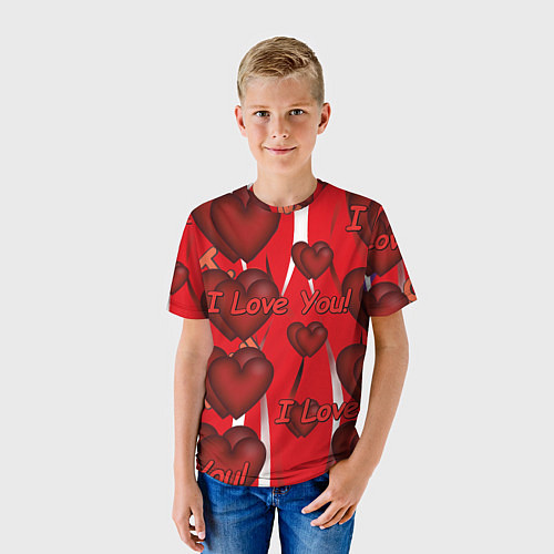 Детская футболка Святой Валентин для тебя / 3D-принт – фото 3