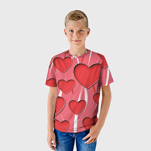 Детская футболка Святой Валентин для твоих любимых / 3D-принт – фото 3