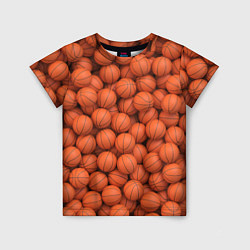 Футболка детская Баскетбольные мячи, цвет: 3D-принт