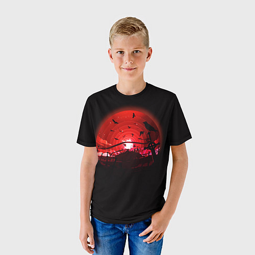 Детская футболка Кружащие вороны / 3D-принт – фото 3