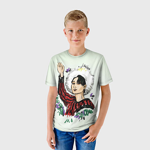 Детская футболка Хан в красном / 3D-принт – фото 3