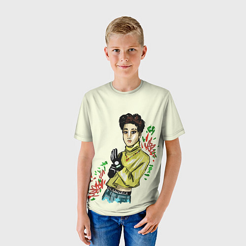 Детская футболка Лидер группы стрей кидс / 3D-принт – фото 3