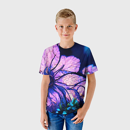 Детская футболка Цветы слёз / 3D-принт – фото 3