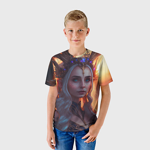 Детская футболка Лесная принцесса / 3D-принт – фото 3