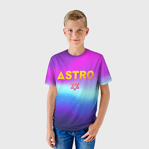 Детская футболка Астро неон / 3D-принт – фото 3