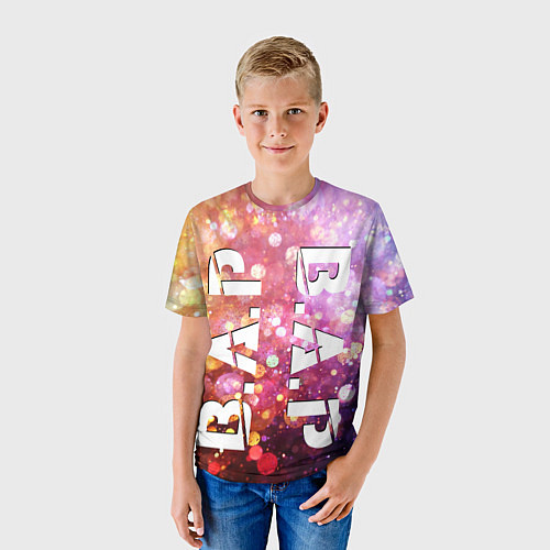 Детская футболка BAP vertical logo / 3D-принт – фото 3