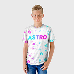 Футболка детская Neon Astro, цвет: 3D-принт — фото 2