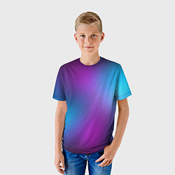 Футболка детская НЕОНОВЫЙ ГРАДИЕНТ, цвет: 3D-принт — фото 2