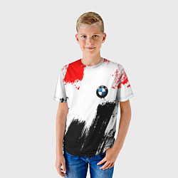 Футболка детская BMW art, цвет: 3D-принт — фото 2
