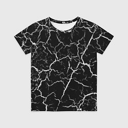 Футболка детская Треснувшая текстура, цвет: 3D-принт
