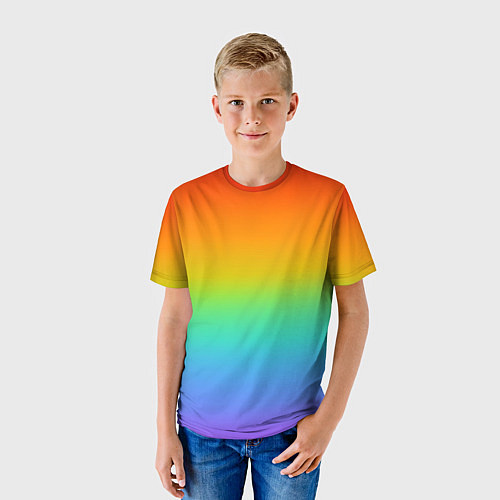 Детская футболка Я радуга / 3D-принт – фото 3