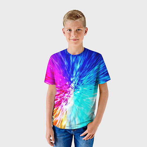 Детская футболка Всплеск ярких красок / 3D-принт – фото 3