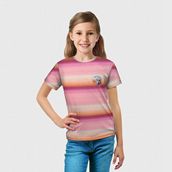 Футболка детская Энид Синклер с Уэнсдей Аддамс - текстура свитера, цвет: 3D-принт — фото 2