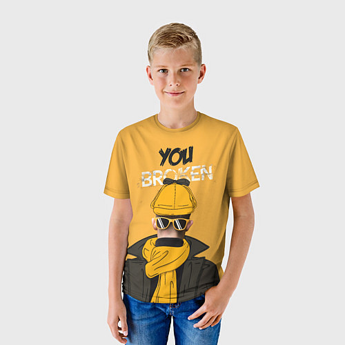 Детская футболка You broken / 3D-принт – фото 3