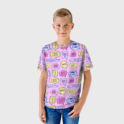 Детская футболка Good luck / 3D-принт – фото 3