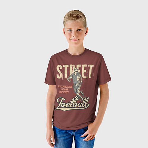 Детская футболка Уличный футбол / 3D-принт – фото 3