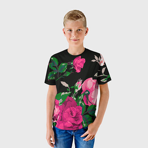 Детская футболка Шипы и розы / 3D-принт – фото 3