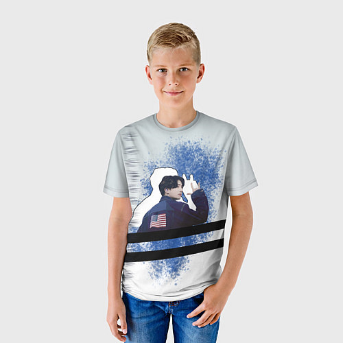 Детская футболка Чонгук и его тень / 3D-принт – фото 3