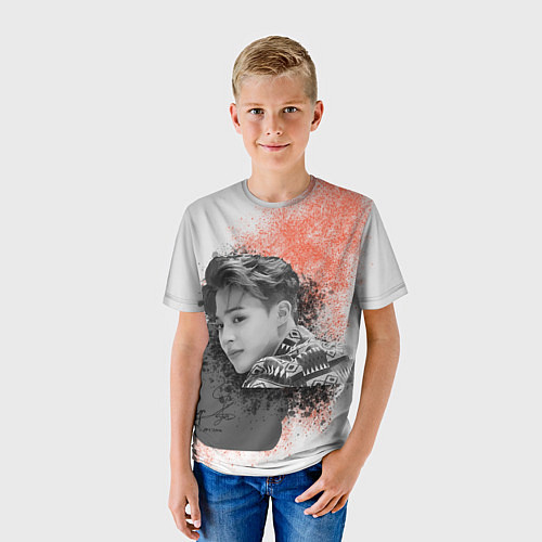 Детская футболка Чимин и его тень / 3D-принт – фото 3