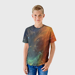 Футболка детская Космический снегопад, цвет: 3D-принт — фото 2